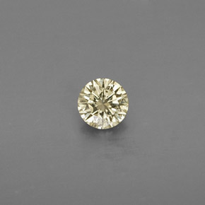 Diamante amarillo natural de 0,13 ct, corte redondo, VS