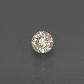 Diamante Champán natural de 0.15 ct, Corte Redondo, VS