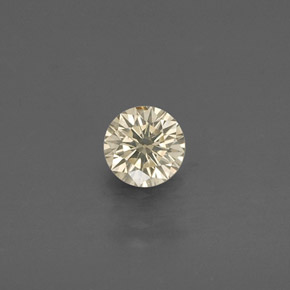 Diamante Champán natural de 0.17 ct, Corte Redondo, VS