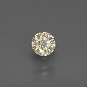 Diamante Champán natural de 0.17 ct, Corte Redondo, VS