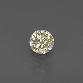Diamante amarillo natural de 0,20 ct, corte redondo, VS