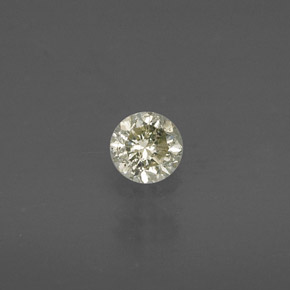 Diamante Champán natural de 0.19 ct, Corte Redondo, VS