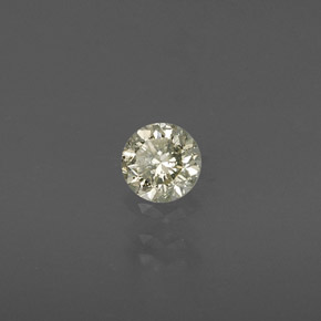 Diamante Champán natural de 0.19 ct, Corte Redondo, VS
