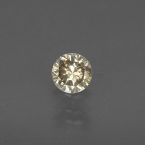 Diamante amarillo natural de 0,17 ct, corte redondo, VS