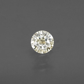 Diamante amarillo natural de 0,15 ct, corte redondo, VS