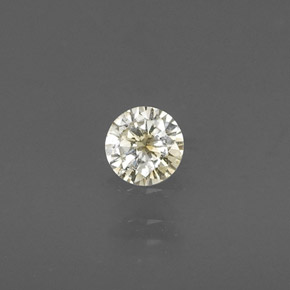 Diamante amarillo natural de 0,15 ct, corte redondo, VS