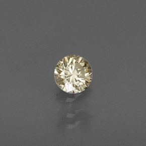 Diamante champán natural de 0,16 ct, corte redondo, VS