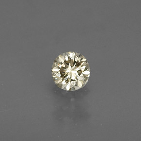 Diamante Champán natural de 0.18 ct, Corte Redondo, VS