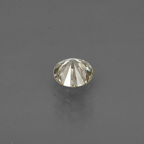 Diamante Champán natural de 0.18 ct, Corte Redondo, VS