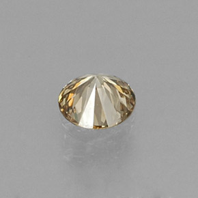 Diamante amarillo natural de 0,14 ct, corte redondo, VS