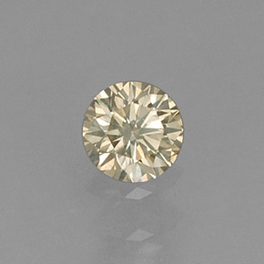 Diamante amarillo natural de 0,14 ct, corte redondo, VS