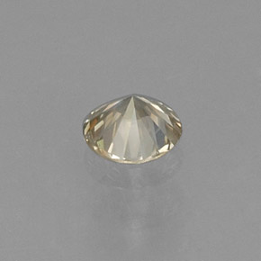 Diamante amarillo natural de 0,14 ct, corte redondo, VS