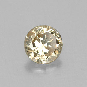 Diamante amarillo natural de 0,17 ct, corte redondo, VS