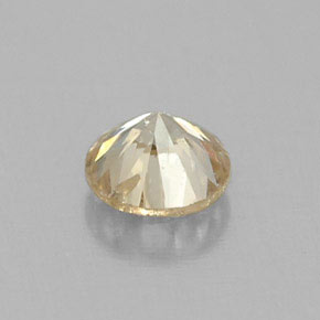 Diamante amarillo natural de 0,17 ct, corte redondo, VS