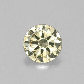 Diamante Champán natural de 0.13 ct, Corte Redondo, VS