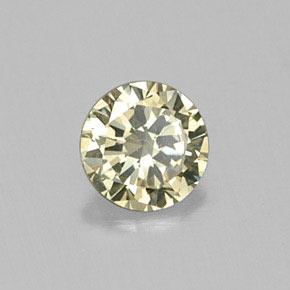 Diamante Champán natural de 0.13 ct, Corte Redondo, VS