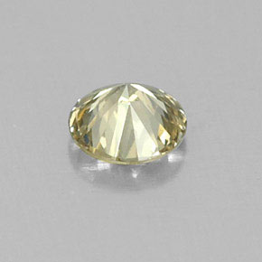 Diamante Champán natural de 0.13 ct, Corte Redondo, VS