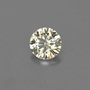 Diamante amarillo natural de 0,17 ct, corte redondo, VVS-VS
