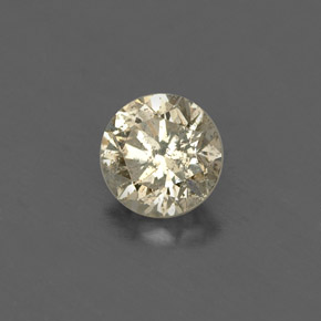 Diamante amarillo natural de 0,20 ct, corte redondo, VS-SI