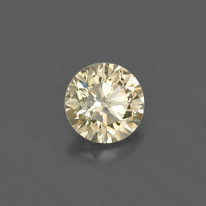 Diamante Champán natural de 0.23 ct, Corte Redondo, VS