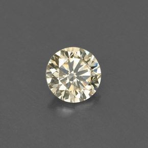 Diamante amarillo natural de 0,15 ct, corte redondo, VS