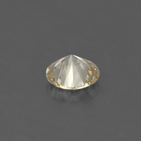 Diamante amarillo natural de 0,15 ct, corte redondo, VS