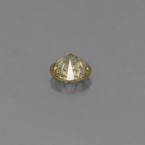 Diamante amarillo natural de 0,20 ct, corte redondo, VS