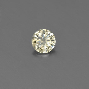 Diamante amarillo natural de 0,15 ct, corte redondo, VS