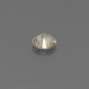 Diamante amarillo natural de 0,15 ct, corte redondo, VS