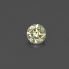 Diamante amarillo natural de 0,20 ct, corte redondo, VS
