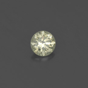 Diamante amarillo natural de 0,20 ct, corte redondo, VS