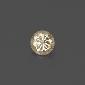 Diamante amarillo natural de 0,18 ct, corte redondo, VS