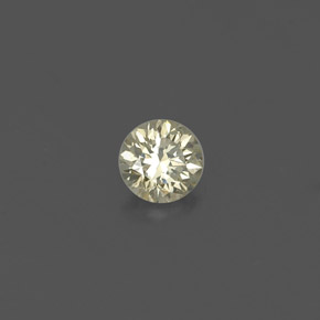 Diamante amarillo natural de 0,14 ct, corte redondo, VS