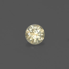 Diamante amarillo natural de 0,19 ct, corte redondo, VS