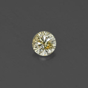 Diamante Champán natural de 0.18 ct, Corte Redondo, VS