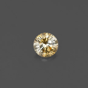 Diamante Champán natural de 0.17 ct, Corte Redondo, VS