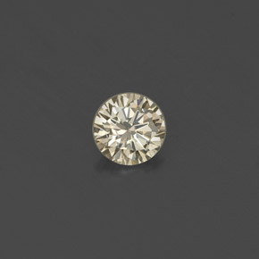 Diamante amarillo natural de 0,16 ct, corte redondo, VS