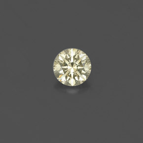 Diamante amarillo natural de 0,15 ct, corte redondo, VS