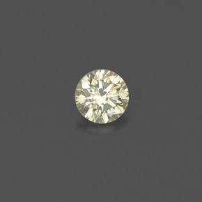 Diamante amarillo natural de 0,15 ct, corte redondo, VS