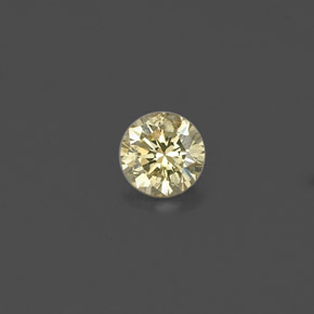 Diamante amarillo natural de 0,15 ct, corte redondo, VS