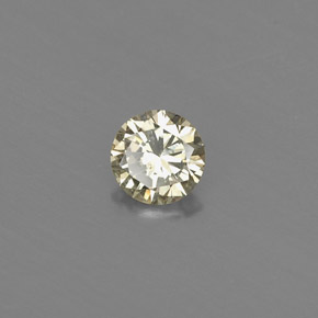 Diamante Champán natural de 0.19 ct, Corte Redondo, VS