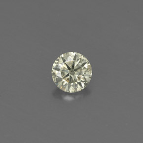 Diamante Champán natural de 0.18 ct, Corte Redondo, VS