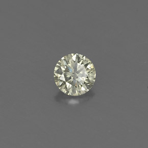 Diamante Champán natural de 0.18 ct, Corte Redondo, VS