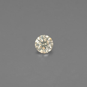 Diamante Champán natural de 0.10 ct, Corte Redondo, VS