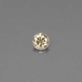 Diamante amarillo natural de 0,10 ct, corte redondo, VS-SI