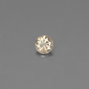 Diamante amarillo natural de 0,10 ct, corte redondo, VS-SI