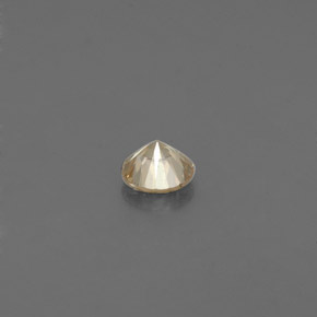 Diamante amarillo natural de 0,09 ct, corte redondo, VS