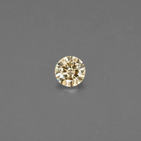 Diamante Champán natural de 0.07 ct, Corte Redondo, VS