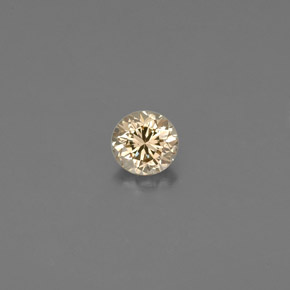 Diamante marrón natural de 0,12 ct, corte redondo, VS