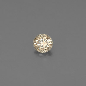 Diamante marrón natural de 0,12 ct, corte redondo, VS